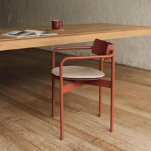 JOSOGO Patio Metal Arm Chair Desk, Patio Furniture Outdoor Chairs and Table for Outside, Garden,Patio & Garden(D)