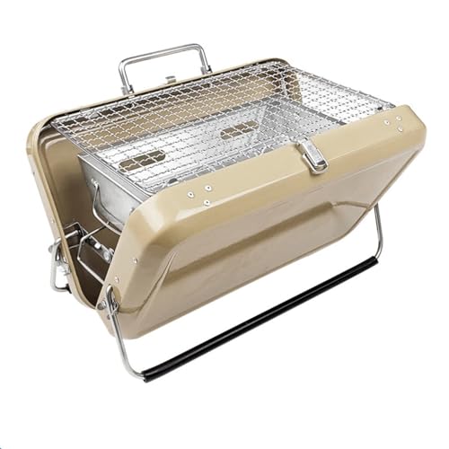 HBJWOV Portable Mini Oven Home Outdoor Camping Barbecue Rack Box Portable Charcoal Barbecue Oven