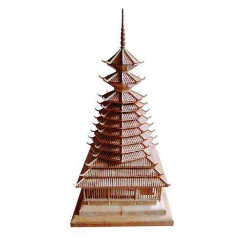 Okjew Octagonal Drum-Tower Pure Wood Model