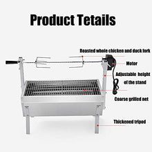 YXCUSAM Electric Grill Kit, Portable Grill, Multi-Function Height Adjustable Grilling Fork, Suitable for Chicken/Beef/Lamb