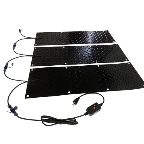 Electric Snow Melting Mats, Non-Slip Rubber Snow and Ice Heated Pad, Snow Melt Heated Walkway Mat, 10" X 30" Winter Outdoor Snow Mat