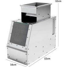 ERoomQ Electric Bird Feed Blown Shell Splitter,Stainless Steel Grain Separator,with Double Drawers and Double Deflectors,for Millet,Miscellaneous Grains