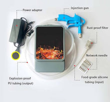TYXFSMYXGS Electric Meat Injector Gun Pump 60～120W Marinade Injector with Hose & 10 Stainless Steel Needles, Adjustable Pressure 0–0.7MPa Food Syringe for Turkey, Pork