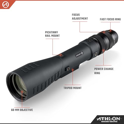 Athlon Optics Cronus Tactical G2 7-42X60 ED Spotting Scope Black