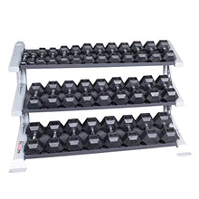 Body-Solid SDKR1000DB Pro Clubline 3-Tier Dumbbell Rack Black