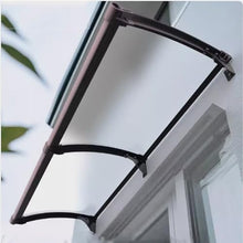 Aluminum Patio Awning: Durable Waterproof UV-Protected Outdoor Shade, Polycarbonate Canopy (80x420cm) for Doors, Windows, Patios & Entrances