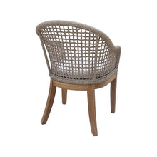 IC INTERNATIONAL CONCEPTS Set of Two Outdoor Teak Patio Dining Chairs with Cushions Natural