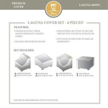 Afuera Living Contemporary 6 Piece All Weather Cover Set Beige