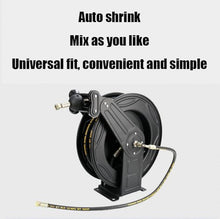 Etsuosy Retractable Air Hose Reel, Wall Mount, Automatic Rewind, 33 ft Steel Yarn Hose