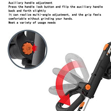 Lawn Mowers Electric Lawn Mower Handheld Portable Rechargeable Weeding Machine Multifunctional Household Small Lawn Trimmer Orchard Garden Trimmer (Orange Battery*2) (Orange Battery*1)