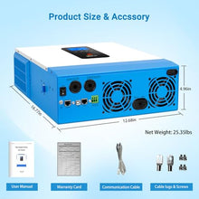 SUNGOLDPOWER 5000W DC 48V All in One Solar Inverter, 120Vac Input and Output, 80A MPPT Solar Charger and 40A AC Charger,Pure Sine Wave Inverter for Backup, Off-Grid System (Can't Parallel)