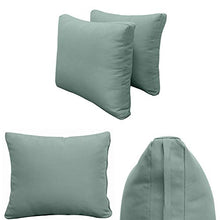 Prolinemax Style1 Twin Size 5PC Outdoor Daybed Cushion Set with Bolster Pillow Green