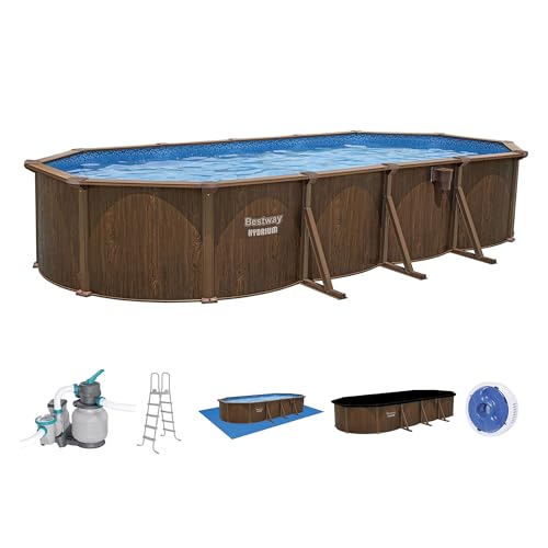 Bestway Hydrium 24' x 12' x 52" Steel Side Wall Above Ground Pool with Pump