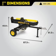 Champion Power Equipment 27-Ton Horizontal/Vertical Full Beam Gas Log Splitter with Auto Return