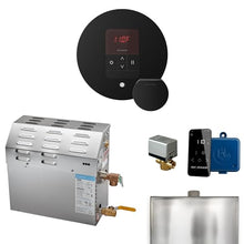 Mr Steam MS 7.5kW (7500W) Steam Shower Generator Package w/round iTempo Control in Matte Black
