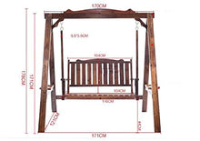 KYTGFH Patio Swing Porch Hang Club Bench Chair,2 Person Garden Swing Outside Furniture Patio Swing Outdoor Lounge Chair Lazy Daze Hammocks Swing Bench Outdoor Porch