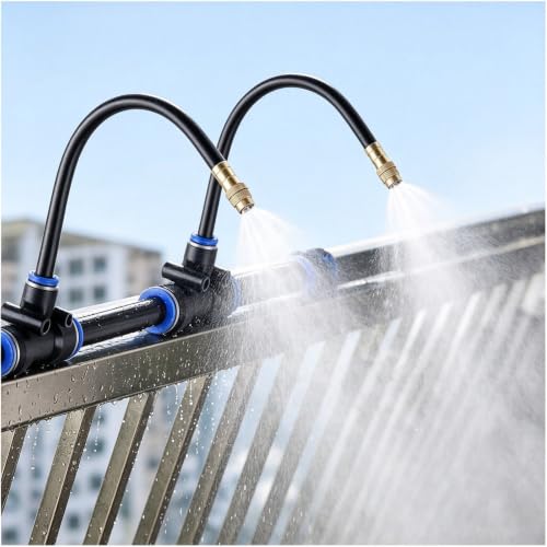 Fence Mounted Garden Drip Irrigation System Kits