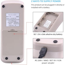 Residual Chlorine Detector, 0-5.00mg/L Water Quality Tester, PH and Cl2 Content Measurement, with Suitcase, 10 Data Storage, for Swimming Pool, Spa Center