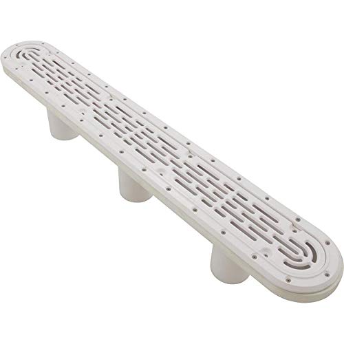 Aquastar 32in. Channel Drain Flat Grate Suction Outlet Cover White 32CDFLV101