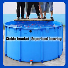 Folding Fish Pond Indoor, Collapsible Pool Fish Pond PVC Leak-Proof(5x1.2m/16.4x3.94 ft)