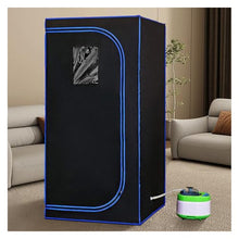 POGHDBXA Sauna Accessories, Full-Size Portable Steam Sauna Tent for Home Spa, Detox & Relaxation. Larger Space, Easy Install with Stainless Steel