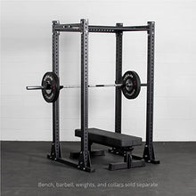 Titan Fitness Flat Foot Power Rack X-3 Series 82-in. H 30-in. D with 4 Weight Plate Holders Black