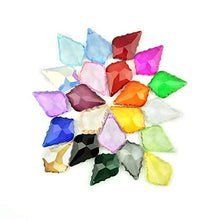 Chandelier Crytal Charming 38mm/50mm Mixed Color Maple Leaf Shape Pendants Crystal Glass Hanging Drop Suncatchers Chandelier Prism Pendants - (Color: 38mm 400pcs)