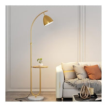 LUYOUBOZHU Floor Lamp Dimmable Floor Lamp with LED Bulb for Bedroom, Living Room, Office(Gold)