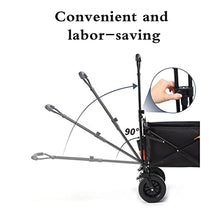 HBJWOV Folding Cart Portable Foldable 150L Large Capacity Multifunction Cart Outdoor Camping Table Light Wagon BBQ Trolley(E)