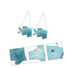 8 pcs Planter Fish Decoration Container Flowerpot Metal Creative Iron Shaped Flower Holder Pendant Wall Suspension Decor Arrangement Basket Art Hanging Wall-Mounted Rack (As Shownx3pcs 30X6CMx3pcs)