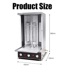 MNSSRN Electric Turkey Grill, 3 Sides 400°F, Gyro Grill, Shawarma Maker, Grill Tools
