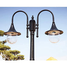 iumLeap 102.36In Outdoor Lamp Post Light Garden Pillar Post Light Aexterior Path Pillar Lamp Bollard Path Lamp Mains Powered Street Light Ip65 Waterproof Pole Light Lighting (230cm(90.55in))