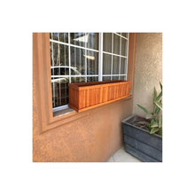 Best Redwood Window Planter Box 48 in Heart Stain