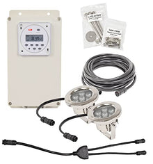 EasyPro Pond Products AquaShine 11W Warm White LED Fountain Lights with Timer & Remote Control