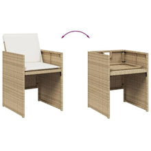 AMBERARD Patio Dining Set Set of 12 Beige Furniture Set