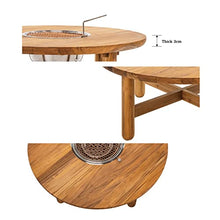 FYorbitH Barbecue Table Chinese Barbecue Table Garden Table Outdoor Teak Barbecue Tea Cooking Table Patio Decoration Low Tables Grill Table