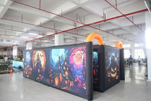 Bookishbunny Large Inflatable Maze Labyrinth Haunted House Halloween Multi