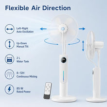 WAMJ AQDY Misting Fan with 0.53 Gal Tank, Remote, 85W, 3 Speeds and Timer