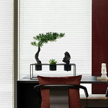 Artificial Bonsai Artificial Bonsai Tree New Chinese Style Green Simulation Welcome Pine Bonsai Tree Living Room Office Desktop Decoration Green Fake Tree for Home Office