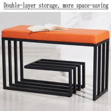 LZDRETUQ Porch Footstool Metal Household Shoe Bench Shoe Rack can sit on The Porch Storage Bench Shoe Bench Sofa Bench Bed end Bench Porch Bench Outdoor Bench Shoe Bench