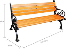 ERoomQ Outdoor GThe Bench,Patio Bench Park Bench Outdoor Conversation Couch, Park Outdoor Benches, Square Chairs Patio Seating Area Benches (1.5m)