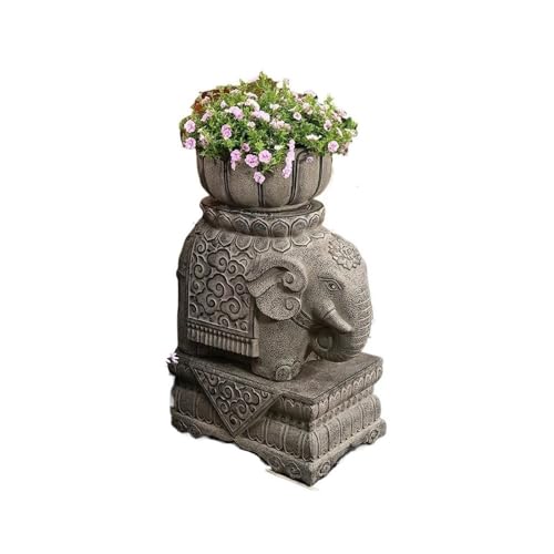 WOAITIANTIAN Flower Pots Courtyard Elephant Flower Pot Shape Outdoor Garden Decoration Stone Small Creative Bonsai Ornaments