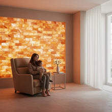 10×5 ft Himalayan Salt Wall Panel DIY Kit – for Commercial Spa & Sauna, Salt Bricks, LED, Adhesive & User Manual