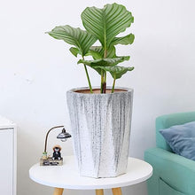 iumLeap Outdoor Indoor Garden Plant Pots Large-Size Floor-to-Ceiling Green Plant Flowerpot Ceramic European-Style Balcony Simple Flowerpot Plant Container Accessories