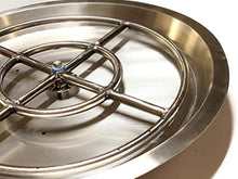 EasyFirePits Pre-Plumbed Natural Gas/Propane Gas Fire Pit Ring Burner Pan & Full Combo Connection Kit (22.00, 18" Ring Round Pan)