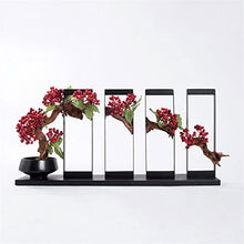 CLoxks Artificial Bonsai Creative Artificial Bonsai Tree New Chinese Simulation Flower Art Ornament Welcome Pine Bonsai Decoration Zen Desktop Decor for Home Office