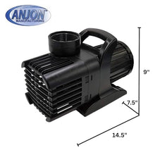 Monsoon 12500 GPH Hybrid Pond Pump 960 Watts 30 ft Cord