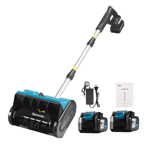 SEDAMORALLY Cordless Snow Shovel Electric Snow Blower 18ft Throw Distance, Adjustable Snow Removal Direction, Electric Snow Shovel for Driveway,Steps, Patio, Sidewalk Snow Removal 1Battery