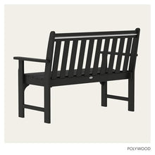 POLYWOOD GNB48BL Vineyard 48" Bench, Black