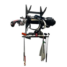 TRAPSKI Golf Bag Wall Rack Storage Organizer Black